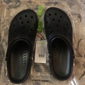 NEW black Crocs